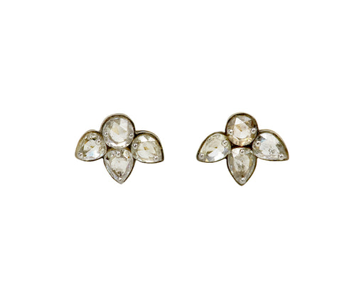 Mixed Drilled Diamond Stud Earrings
