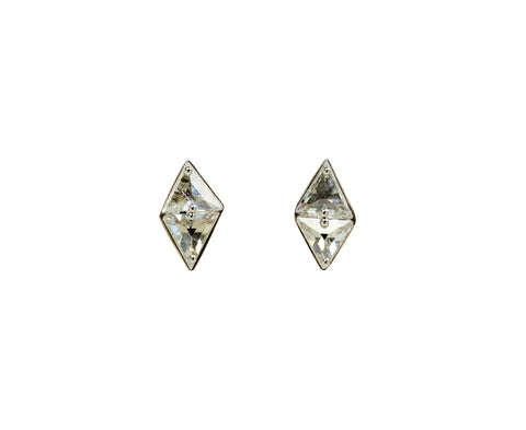 Inverted Trillion Tablet Stud Earrings