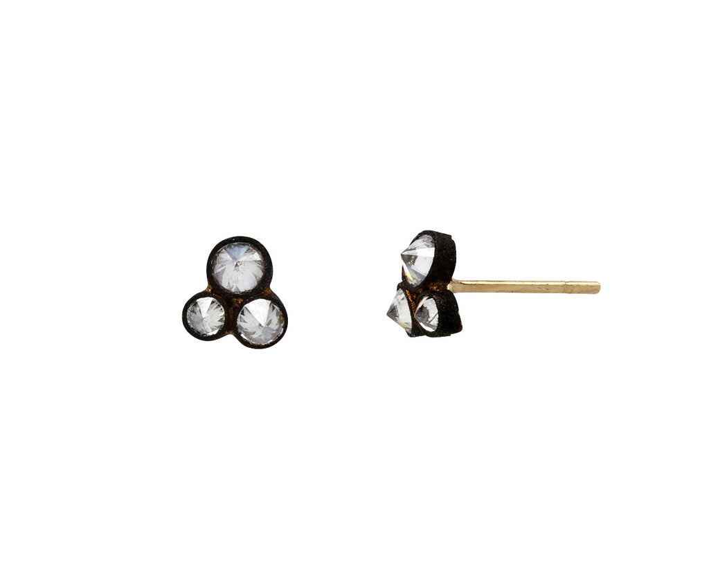 Inverted Diamond Trio Earrings