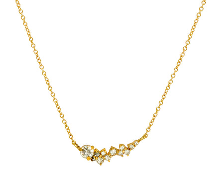 Horizontal Diamond Pendant Necklace - TWISTonline 