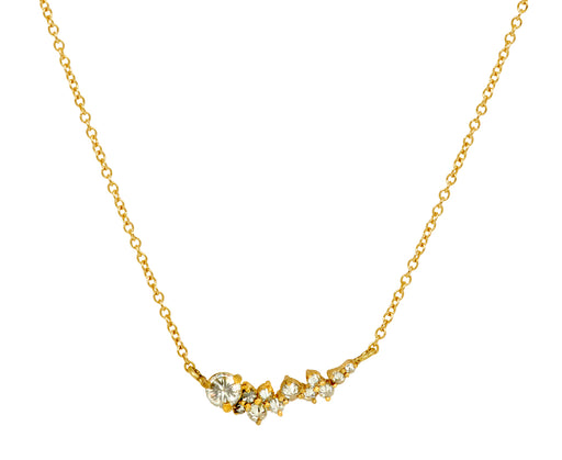 Horizontal Diamond Pendant Necklace - TWISTonline 