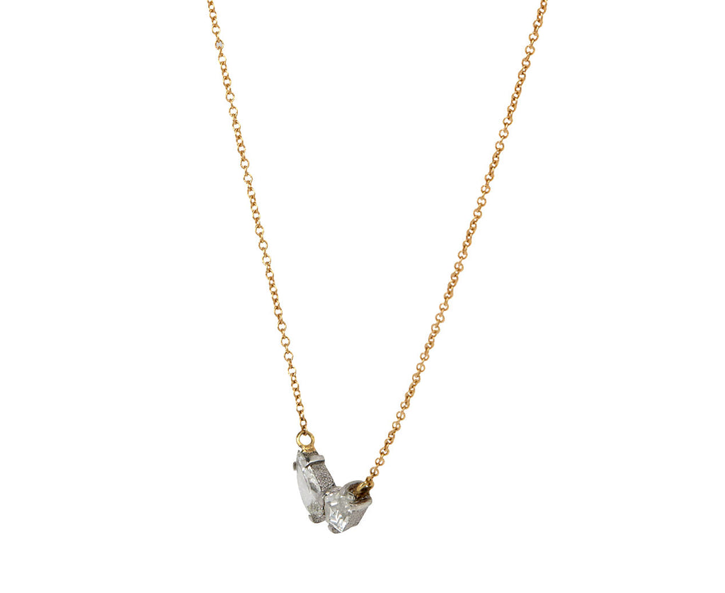 Mixed Cut Diamond Pendant Necklace