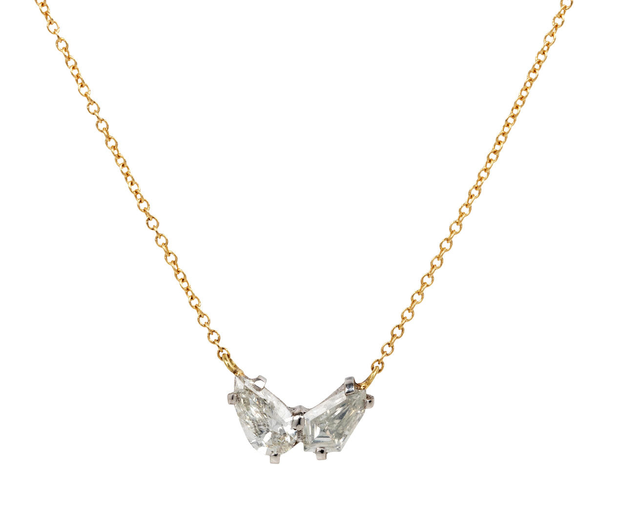 Todd Pownell Mixed Cut Diamond Pendant Necklace