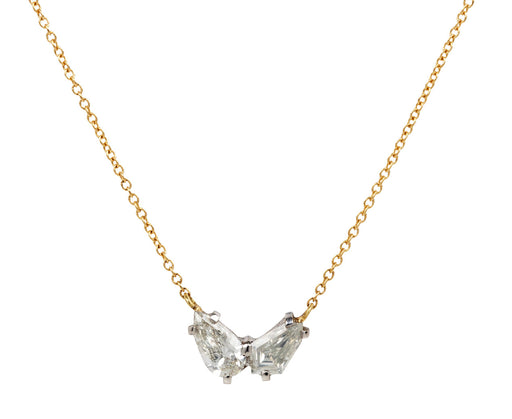 Mixed Cut Diamond Pendant Necklace