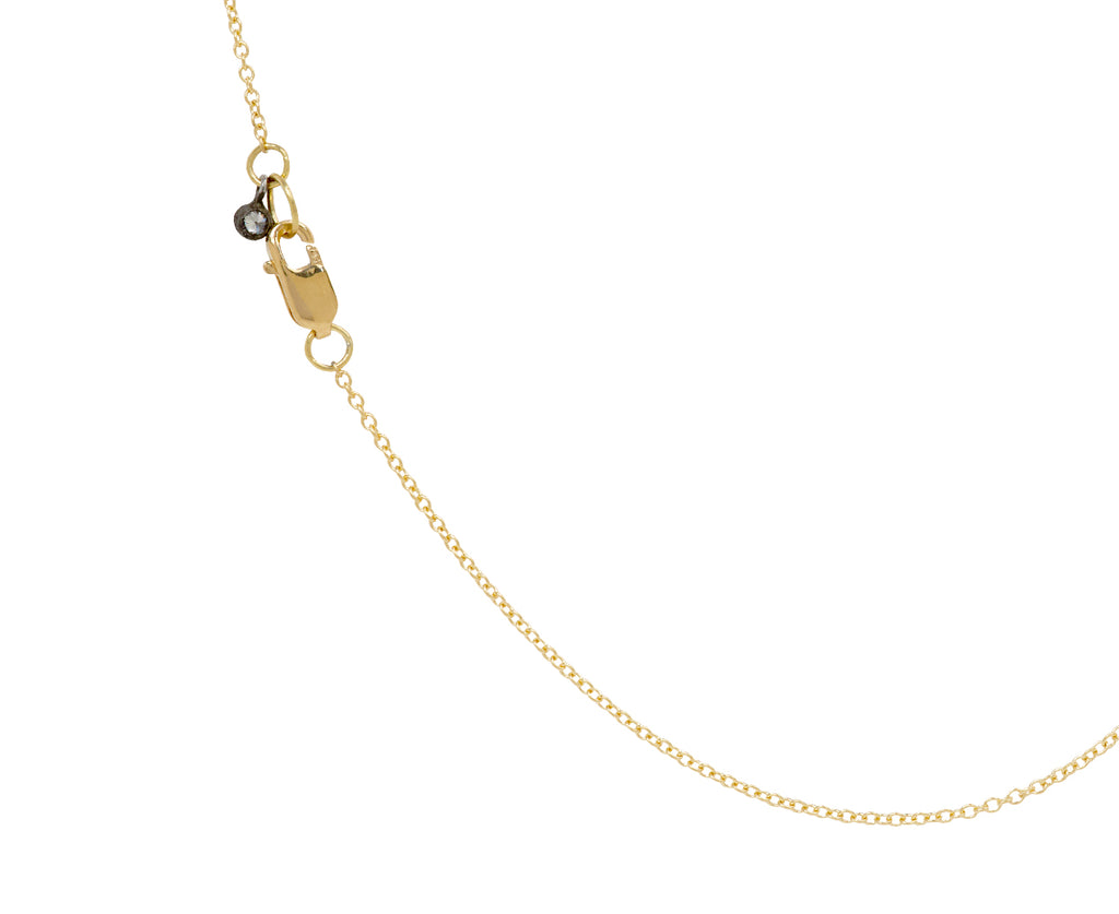 Inverted Diamond Cluster Pendant Necklace