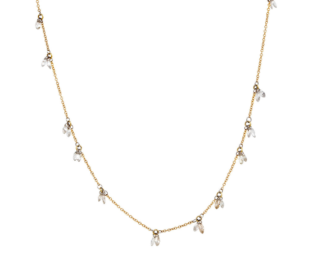 Marquise Diamond Double Pendant Necklace