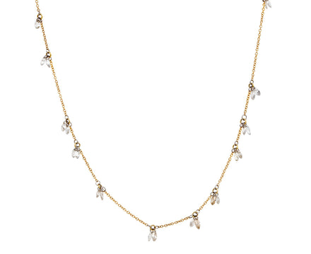 Marquise Diamond Double Pendant Necklace
