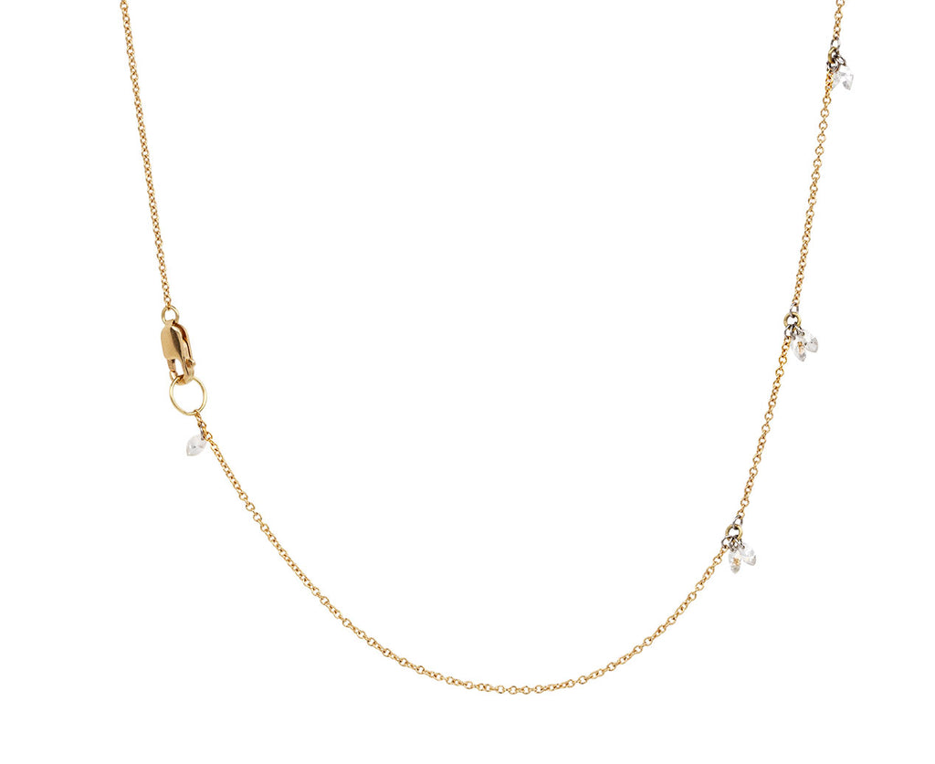 Marquise Diamond Double Pendant Necklace
