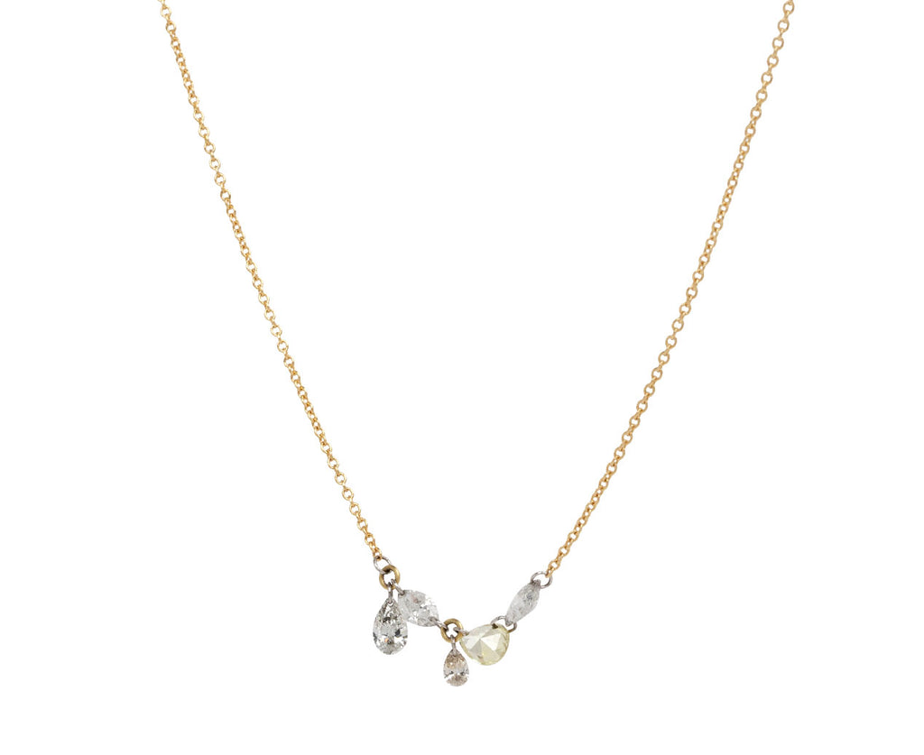 Marquise and Pear Shaped Diamond Necklace