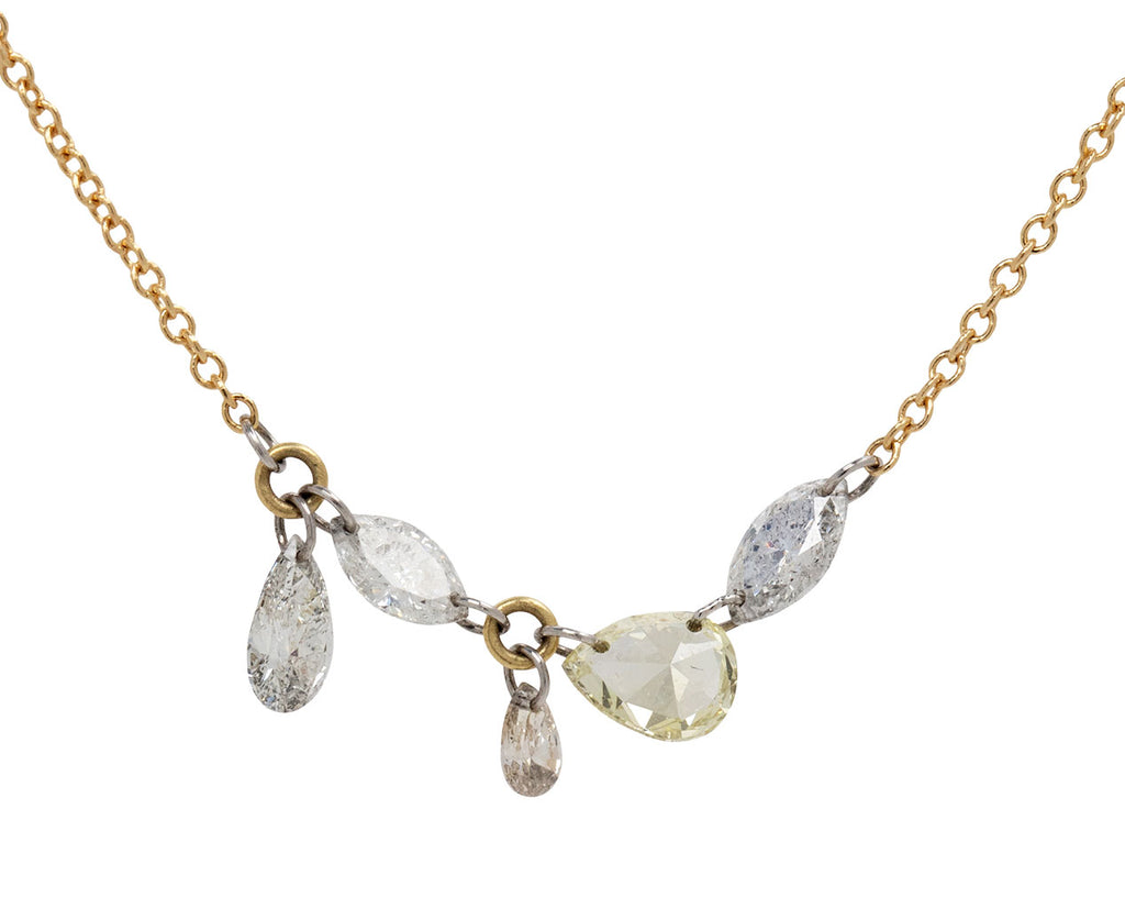 Marquise and Pear Shaped Diamond Necklace
