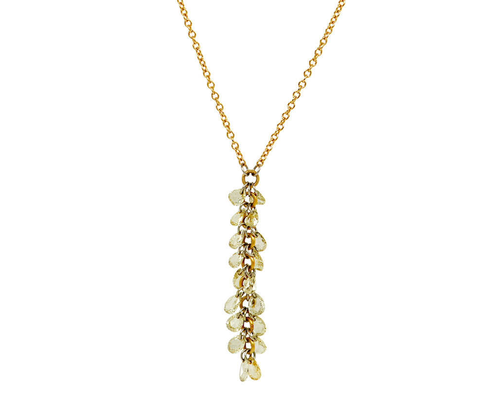 Pear Shaped Diamond Waterfall Pendant Necklace - TWISTonline 