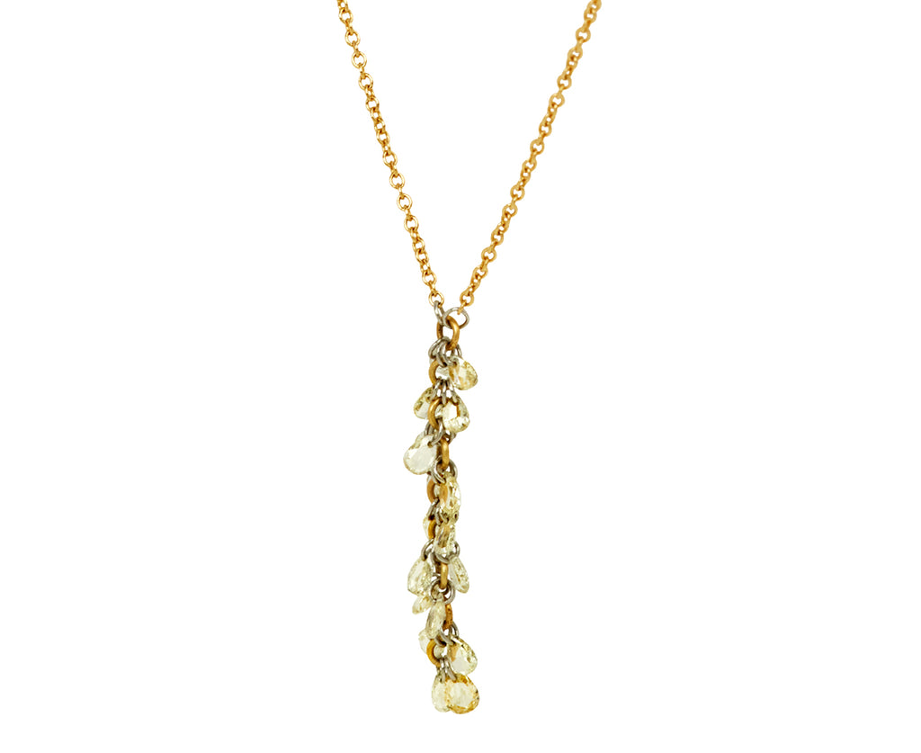 Pear Shaped Diamond Waterfall Pendant Necklace - TWISTonline 