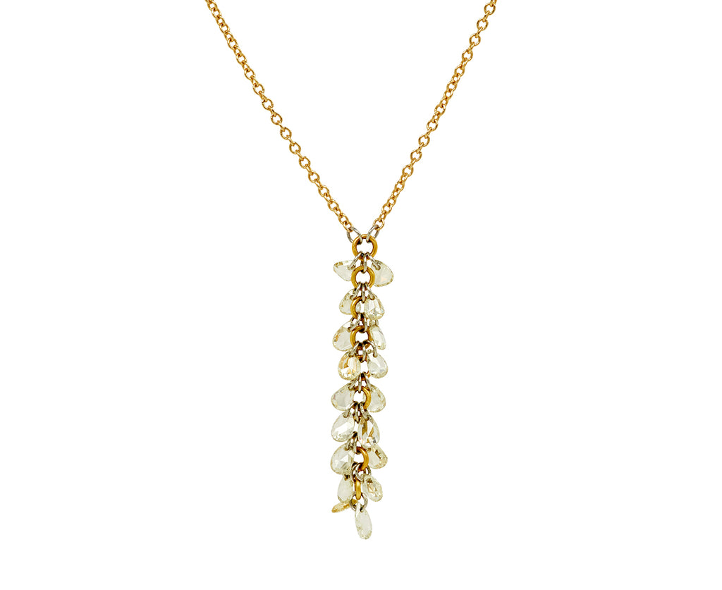Pear Shaped Diamond Waterfall Pendant Necklace - TWISTonline 