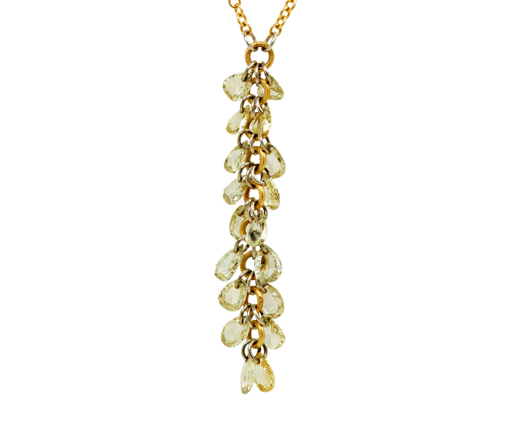 Pear Shaped Diamond Waterfall Pendant Necklace - TWISTonline 