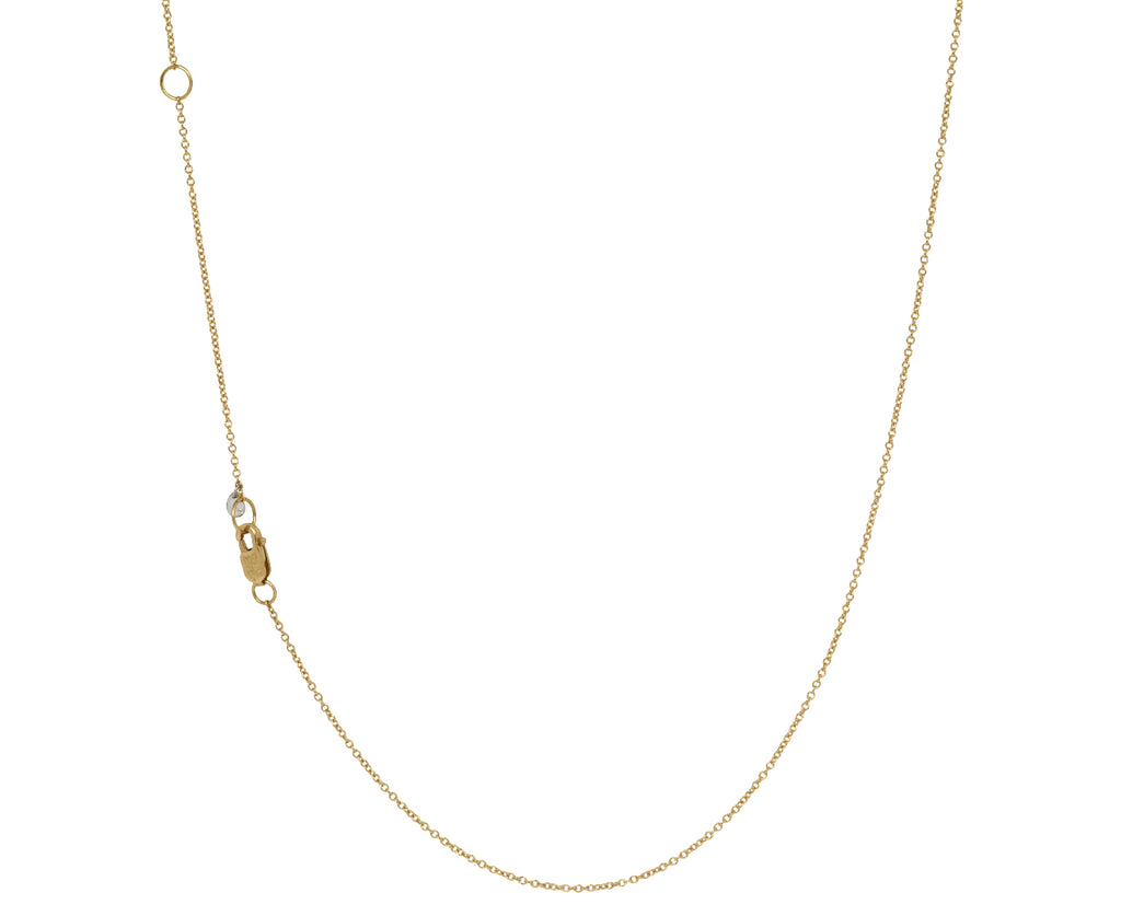 Rose Cut Pear Shaped Free Set Diamond Necklace