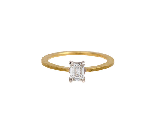 Emerald Cut Diamond Solitaire Ring