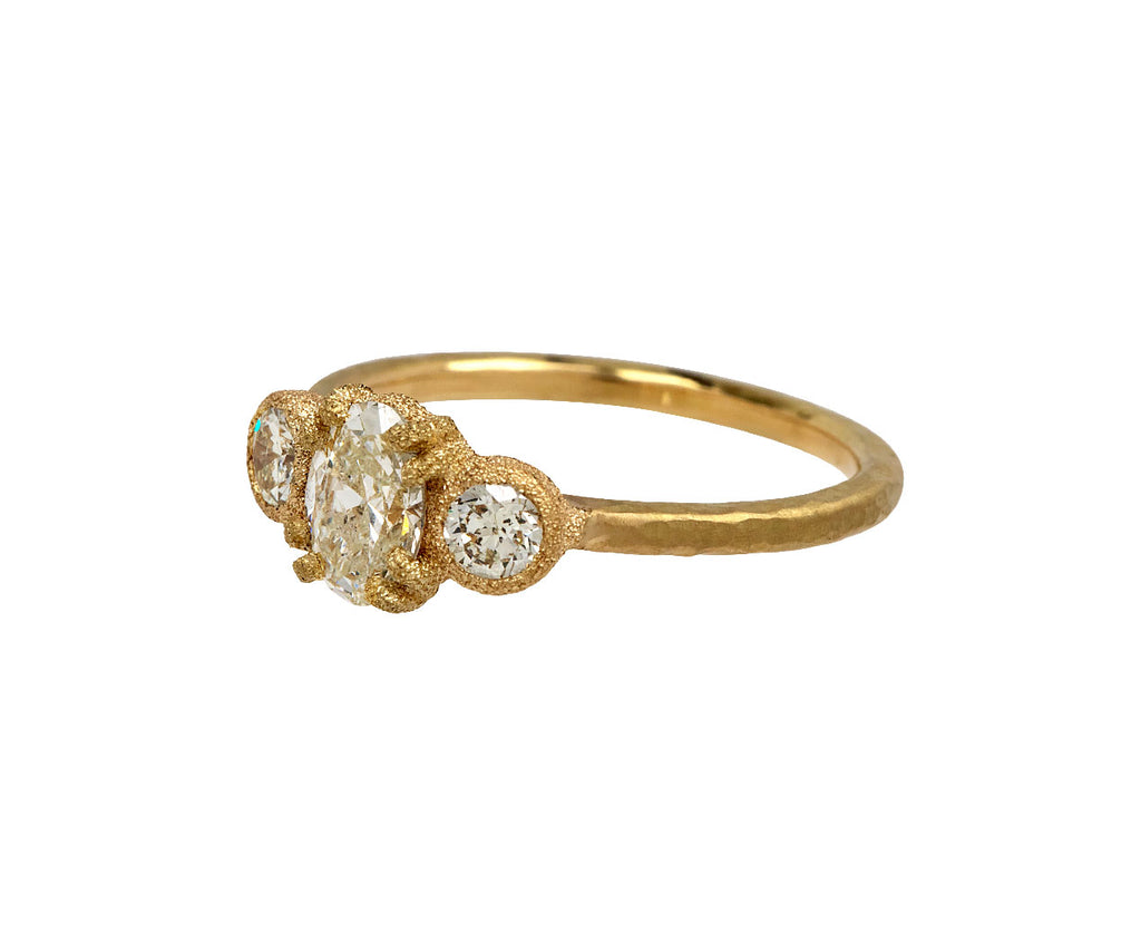 Light Yellow Diamond Solitaire Ring