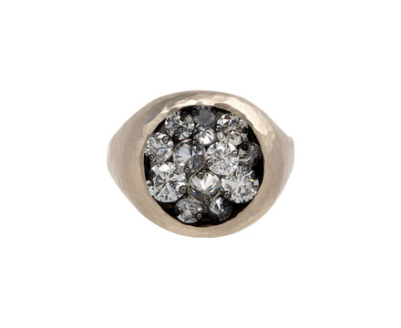 Round Diamond Pin-Set Diamond Ring