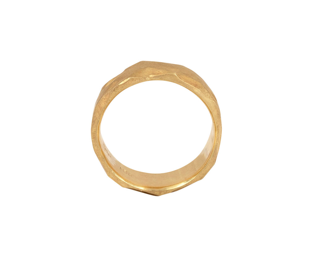 Todd Pownell 8mm Eroded Hammered Men's Band Top