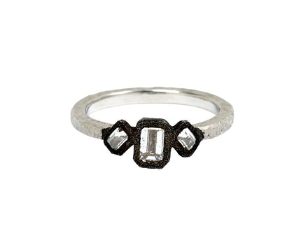 Emerald Cut Diamond Trio Ring - TWISTonline 