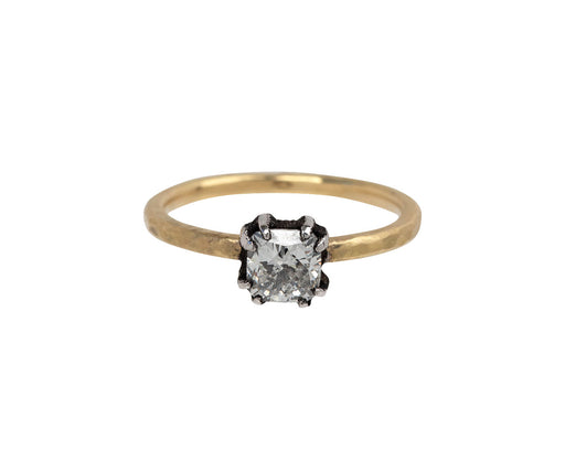 Square Cushion Cut Diamond Solitaire