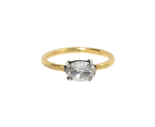 Oval Diamond Solitaire Ring - TWISTonline 