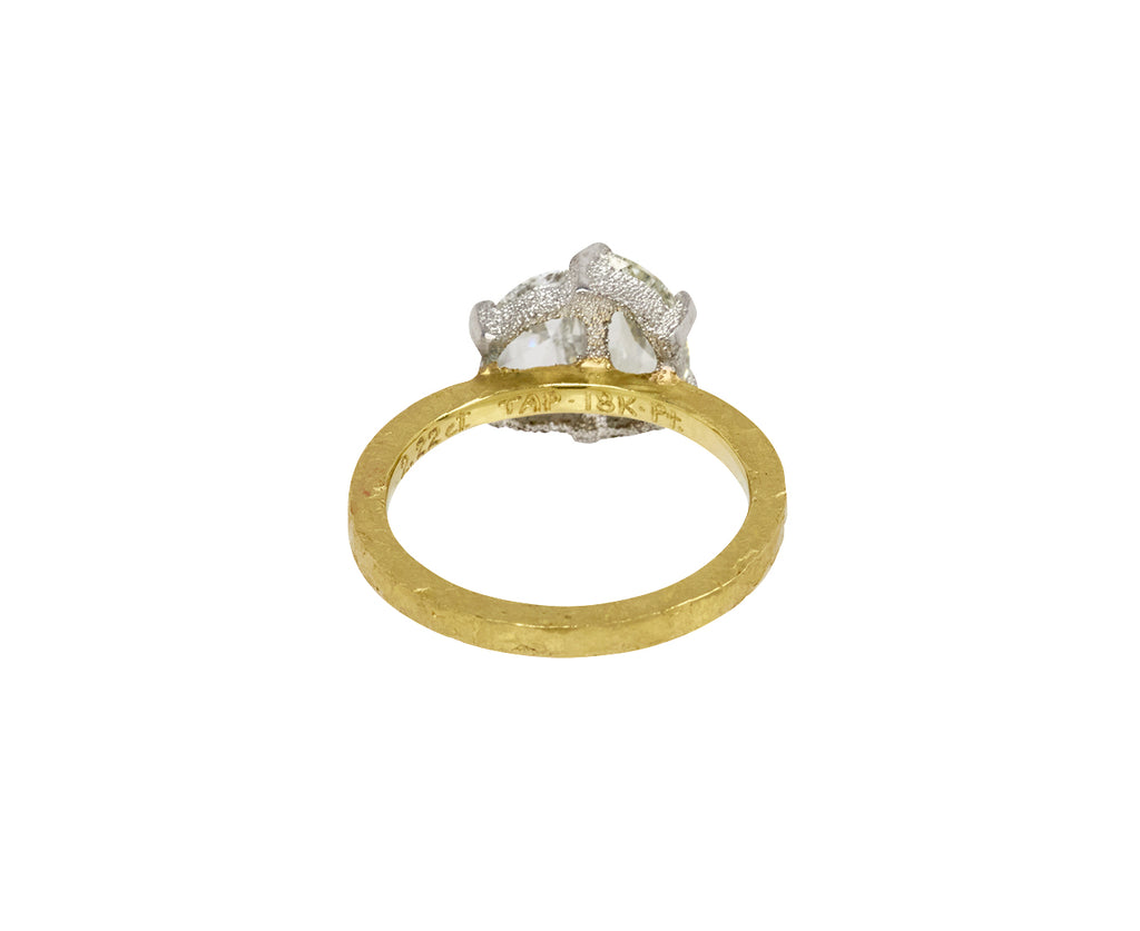 Double Half Moon Diamond Solitaire