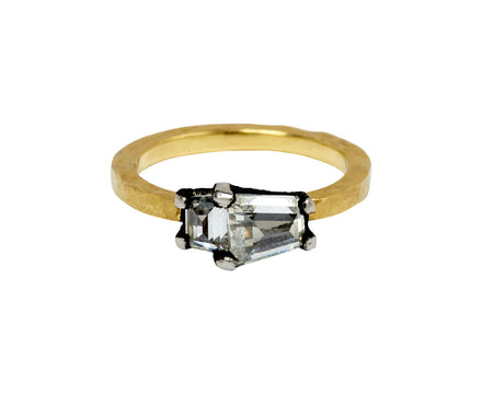 Tapered Step Cut Diamond Solitaire Ring - TWISTonline 