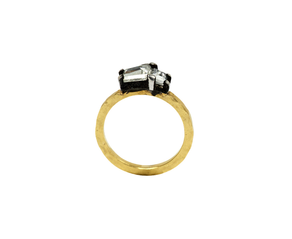 Tapered Step Cut Diamond Solitaire Ring