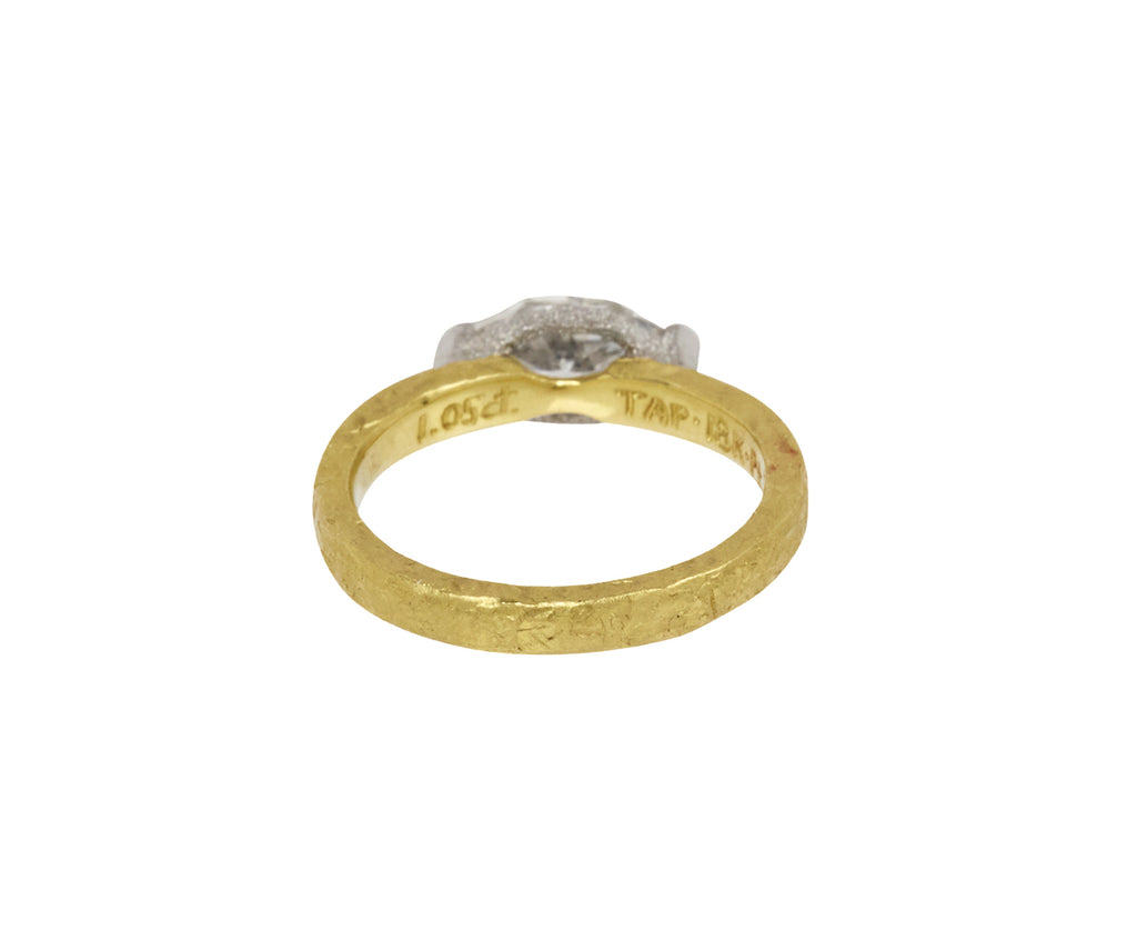 Hexagonal Full Cut Diamond Solitaire Ring