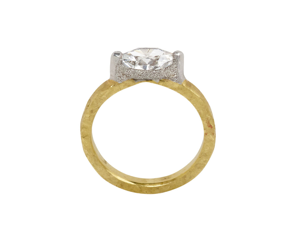 Hexagonal Full Cut Diamond Solitaire Ring - TWISTonline 