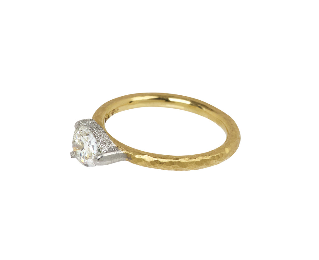 Pear Shaped Diamond Solitaire Ring