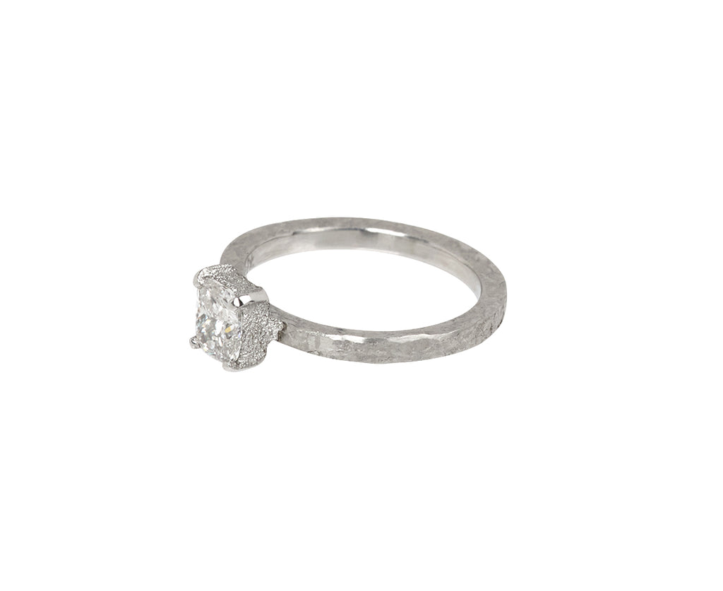 Cushion Cut Diamond Solitaire Ring
