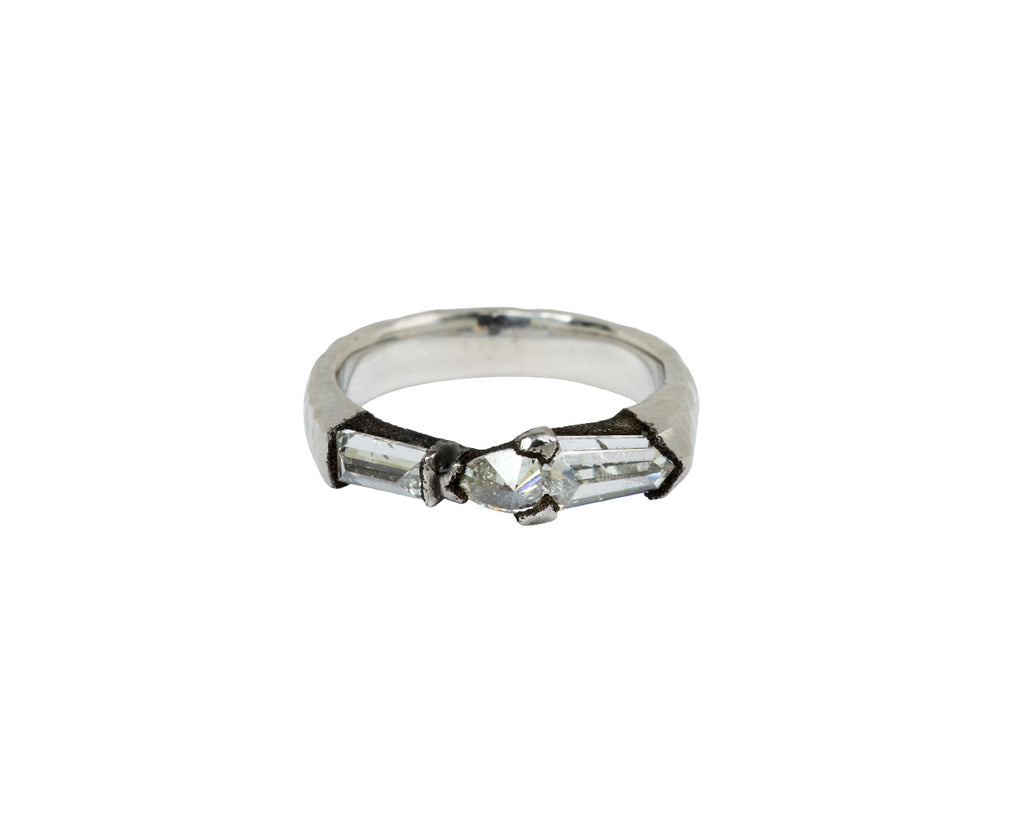 Triple Diamond Platinum Ring
