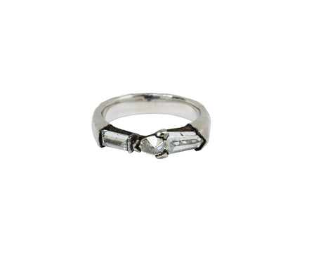 Triple Diamond Platinum Ring