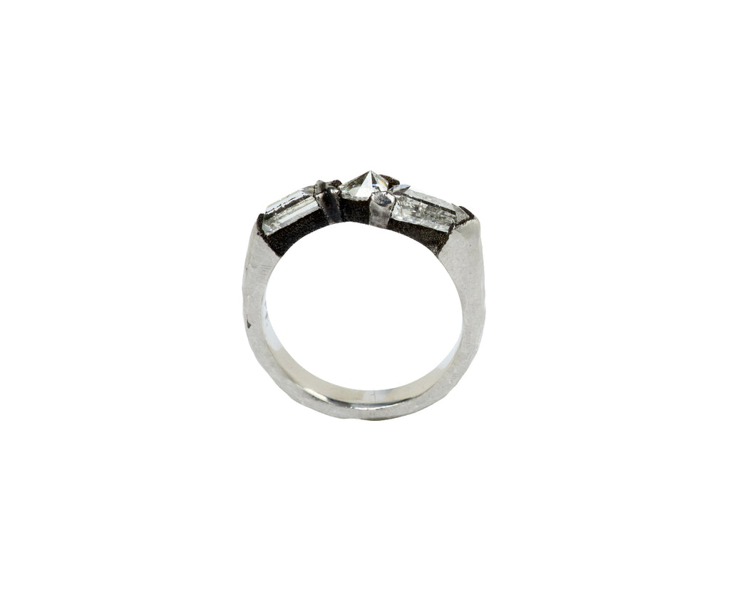 Triple Diamond Platinum Ring