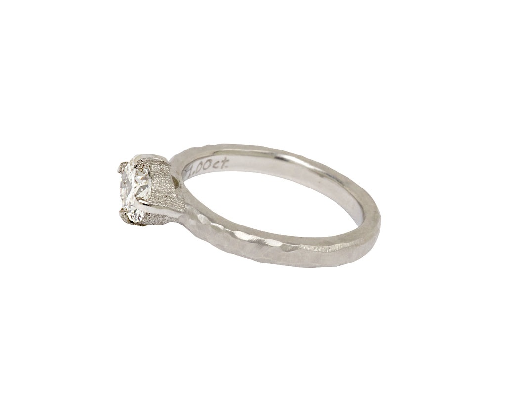 Oval Diamond Solitaire Ring
