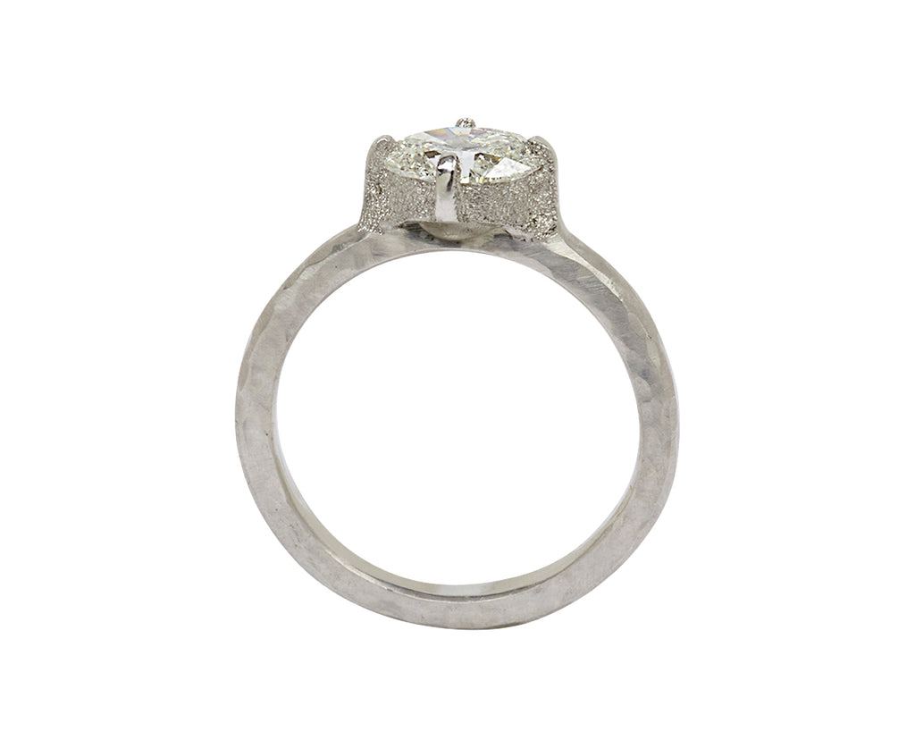 Oval Diamond Solitaire Ring