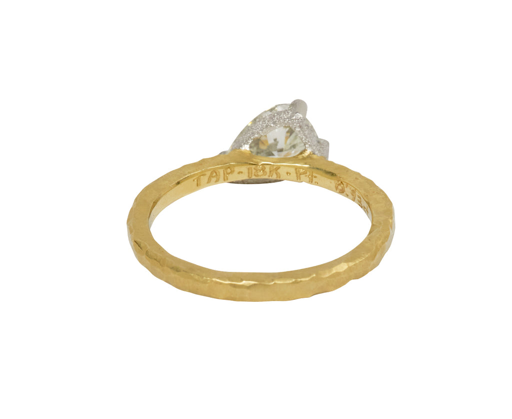 Pear Shaped Diamond Solitaire Ring