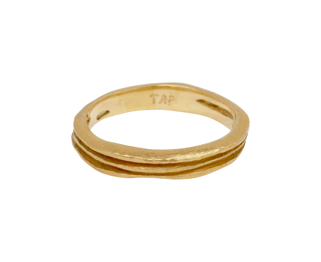 Wavy Three Thin Row Band
