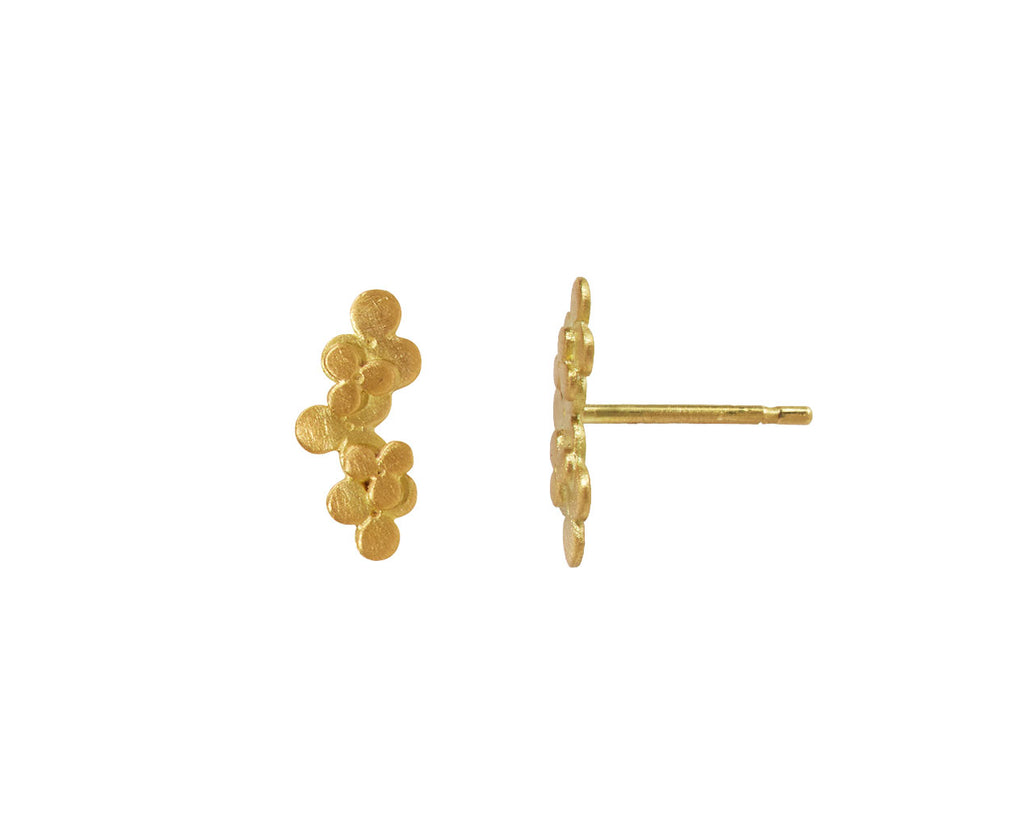 Sia Taylor Tiny Bloom Stud Earrings - side