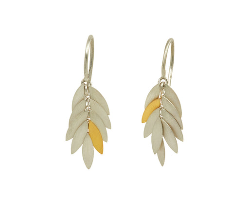 Small Silver Leaf Earrings - TWISTonline 