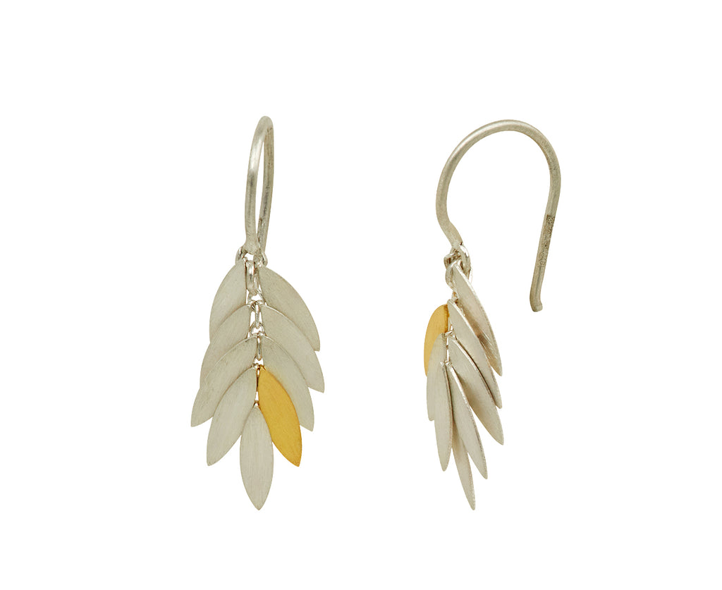 Small Silver Leaf Earrings - TWISTonline 