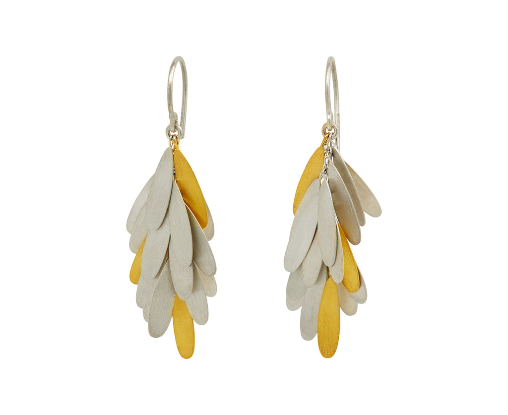 Silver and Gold Daisy Earrings - TWISTonline 