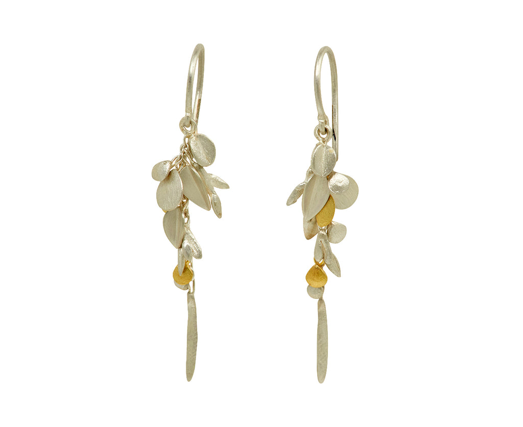 Silver and Gold Short Meadow Earrings - TWISTonline 