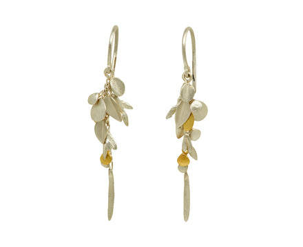 Silver and Gold Short Meadow Earrings - TWISTonline 