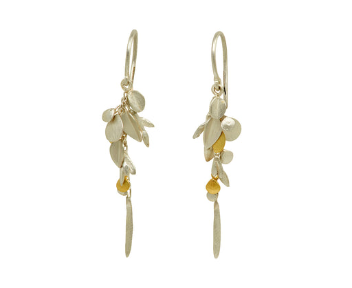Silver and Gold Short Meadow Earrings - TWISTonline 