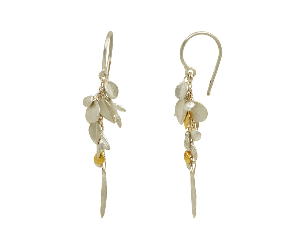 Silver and Gold Short Meadow Earrings - TWISTonline 