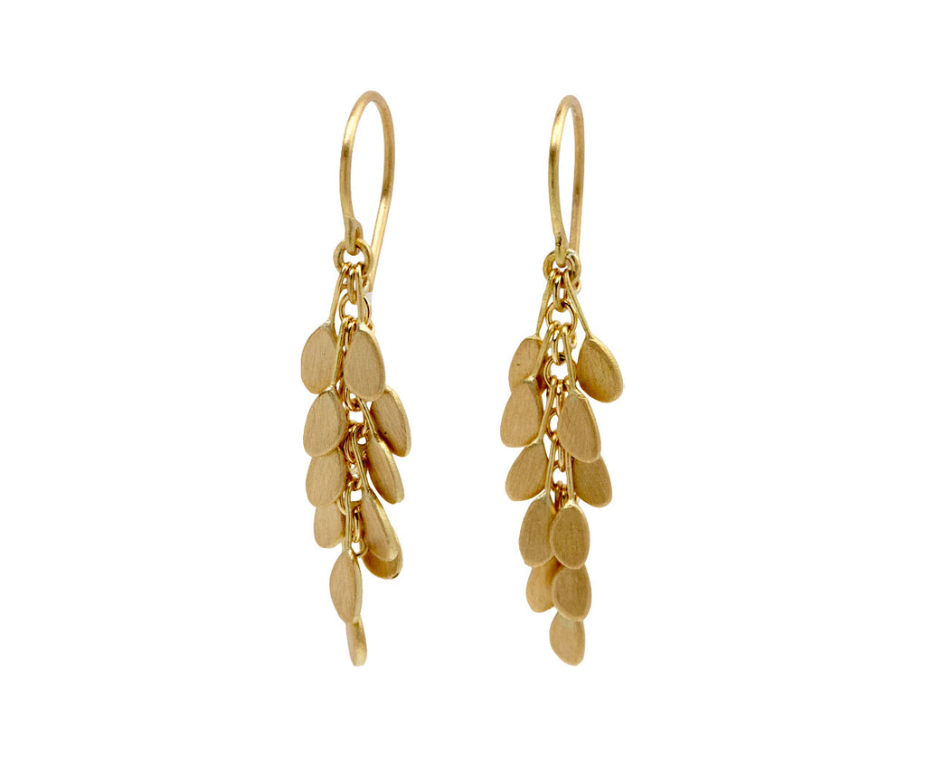 Copper and Silver Seed Bead Hoop Earrings - Iris Elm Jewelry