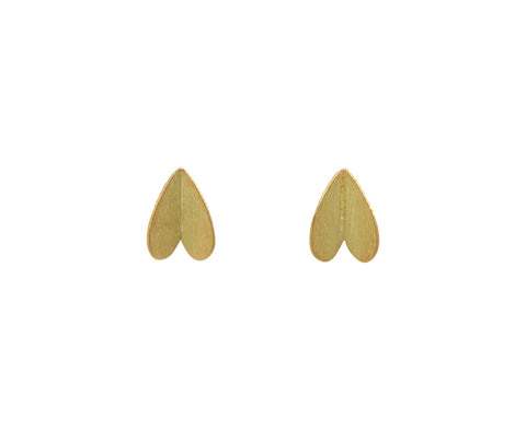 Tiny Golden Wings Stud Earrings